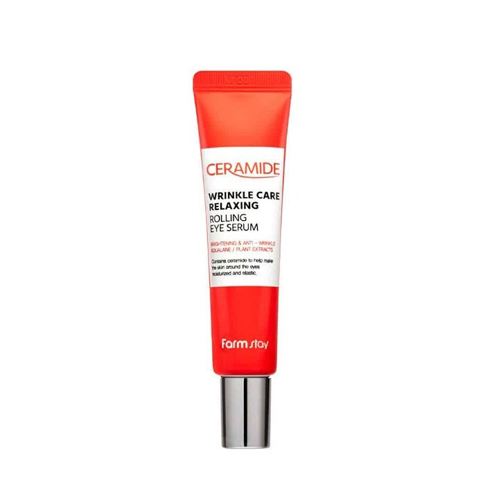 FARMSTAY Ceramide Wrinkle Care Relaxing Rolling Eye Serum